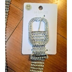 LA EXPRESS Sparkling Rhinestone Belt